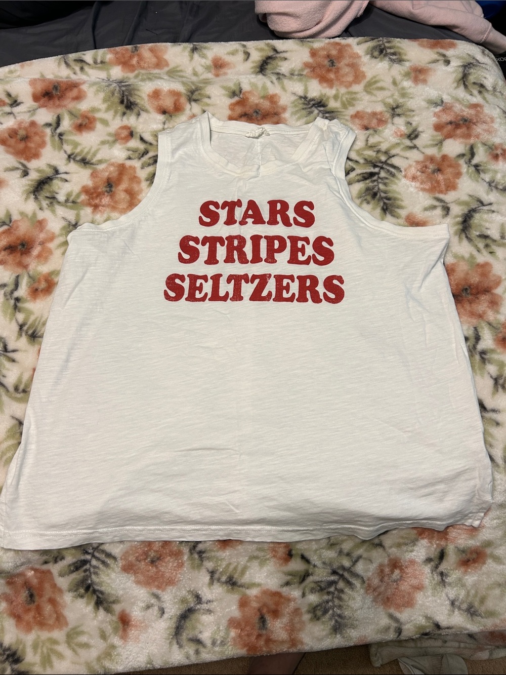 Maurices White Tank Top with Subtle Logo Tag